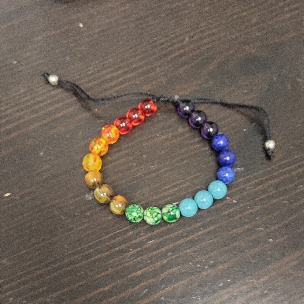 Rainbow Beaded Bracelet